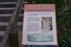 Dr Philip Dodgson Derby - Creswell Crags - Signboard