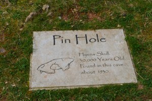 Dr Philip Dodgson derby - Creswell Crags - Pin Hole Cave Sign